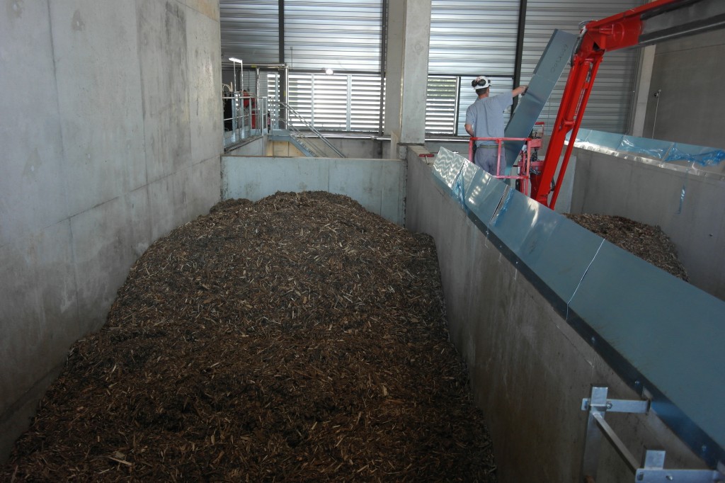 La chaufferie biomasse dispose d'une capacité de stockage de trois jours en pleine période de chauffe.